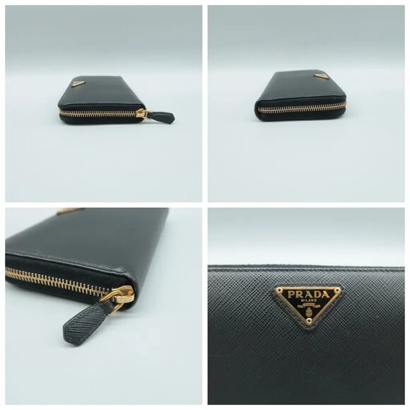 100% Authentic Prada Black Leather Wallet - Picture 5 of 12